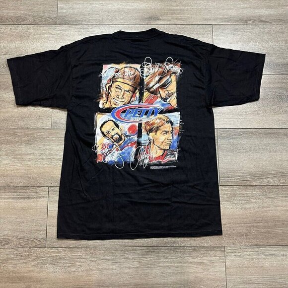 Vintage Richard Petty T Shirt Size L Enterprises 4 Generations NASCAR Estate 00s - Picture 2 of 8